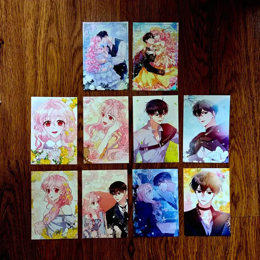 [BUNJANG] Villain Duke's Precious Sister Webtoon Postcard Set (10 Types) / 악당 대공님의 귀하디 귀한 여동생 웹툰 엽서 10종 일괄 판매