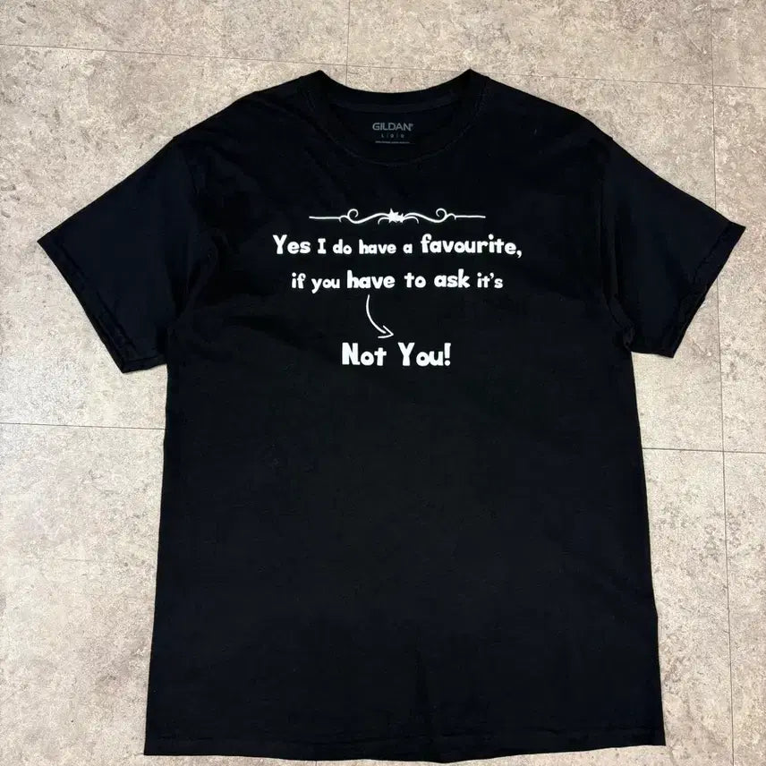 [BUNJANG] Gildan Black Lettering T-Shirt / gildan 불랙 레터링 반팔티 #csz805