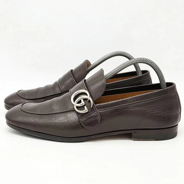 [BUNJANG] Gucci GG Marmont Loafers Brown (Size 8) / 구찌 GG 로고 마몬트 로퍼 브라운 (8)