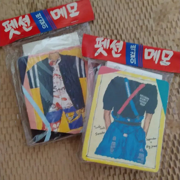 [BUNJANG] Vintage Fashion Wall Memo Holder / 옛날 펫션 벽걸이 메모 / 빈티지 팬시 고전 문구 레트로 패션 인테리어 소품