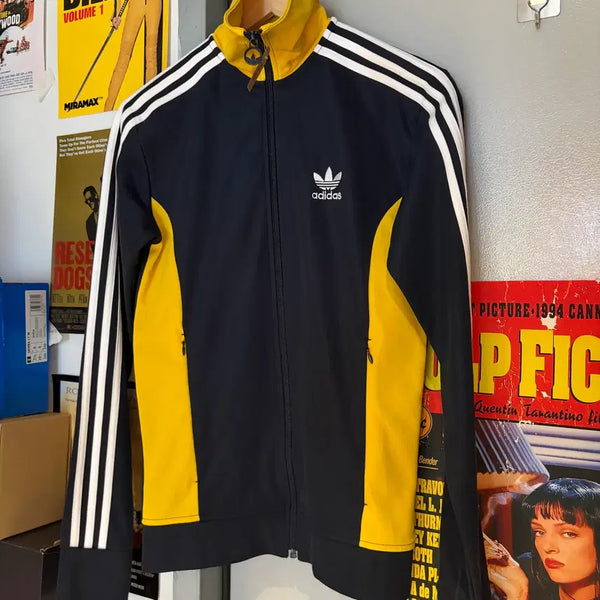 [BUNJANG] Adidas Navy Yellow Europa Jersey Jacket / 아디다스 네이비옐로우 유로파 져지자켓