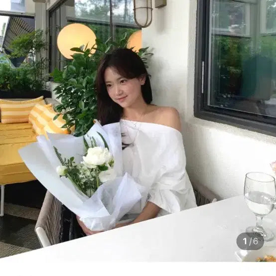 [BUNJANG] Shop Bow Day Blouse White / 샵보울 데이 블라우스 화이트