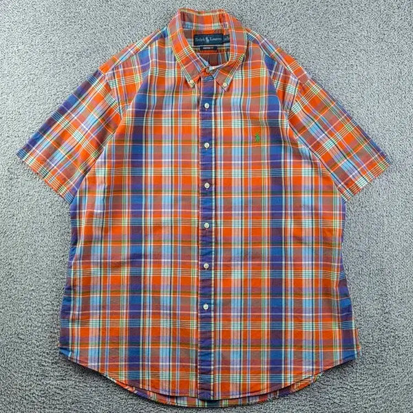 [BUNJANG] Polo Ralph Lauren Multi Check Short Sleeve Shirt XL / 폴로랄프로렌 반팔 셔츠 ( XL ) / 12976