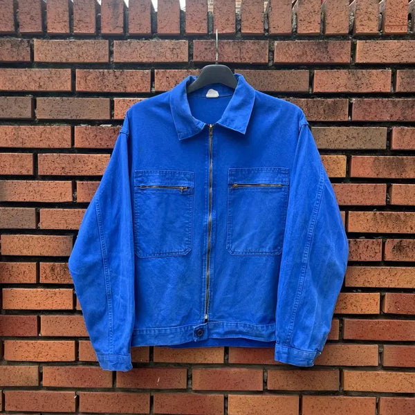 [BUNJANG] 1970s French Cyclist Work Jacket (Size 105) / 70s 빈티지 프렌치 싸이클리스트 워크 자켓 (105)