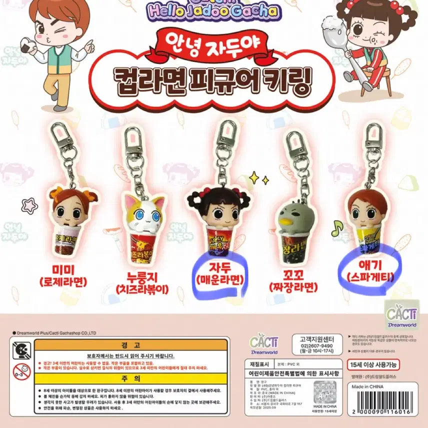 [BUNJANG] Annyeongjaduya Cup Ramyun Keychain / 안녕자두야 컵라면 키링 교환