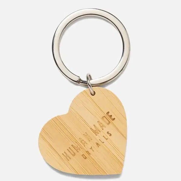 [BUNJANG] Human Made Heart Wood Keyring / 휴먼메이드 하트 우드 키링