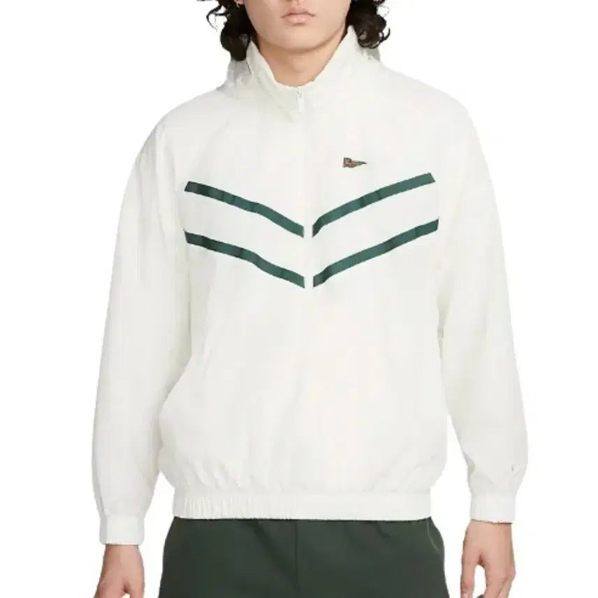 [BUNJANG] Nike Windbreaker Anorak Jacket White Green / XL 나이키 바람막이 아노락 자켓 화이트 그린