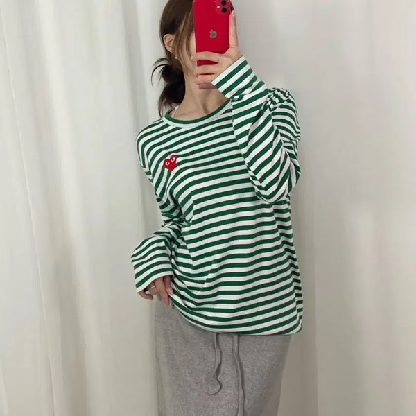 [BUNJANG] Comme des Garçons Striped Long Sleeve Shirt L / 꼼데가르송 스트라이프 롱슬리브