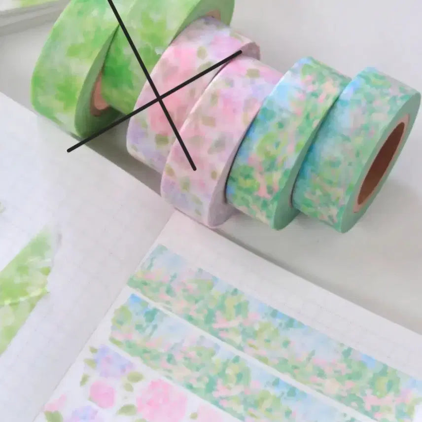 [BUNJANG] Pearly Button Summer Collection Pond Washi Tape / 펄리버튼 여름수집 마테띵