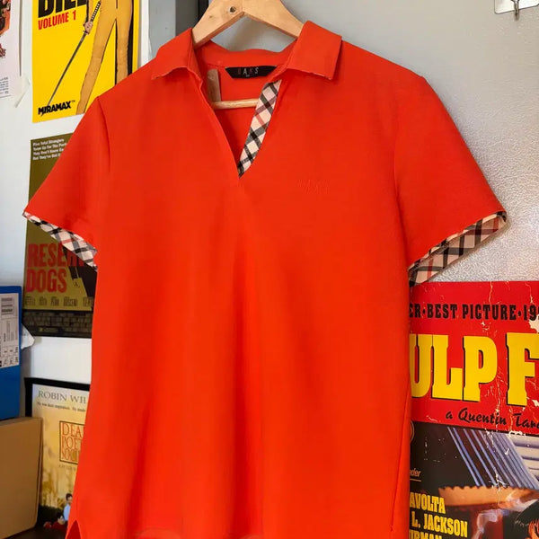 [BUNJANG] Daks Open Collar T-Shirt / 닥스 오픈카라 티셔츠
