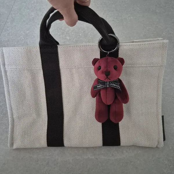 [BUNJANG] Shilla Hotel Eco Bag & Bear Keyring Bundle Set / 신라호텔 에코백+곰돌이 키링  일괄세트