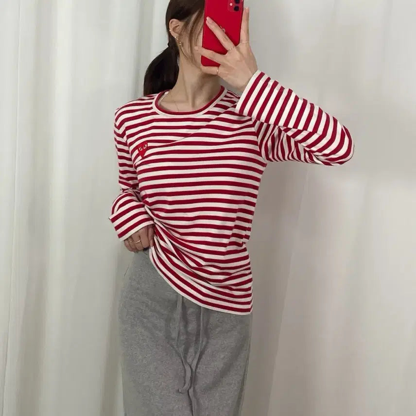 [BUNJANG] Comme des Garçons Stripe Long Sleeve Shirt / 꼼데가르송 스트라이프 롱슬리브