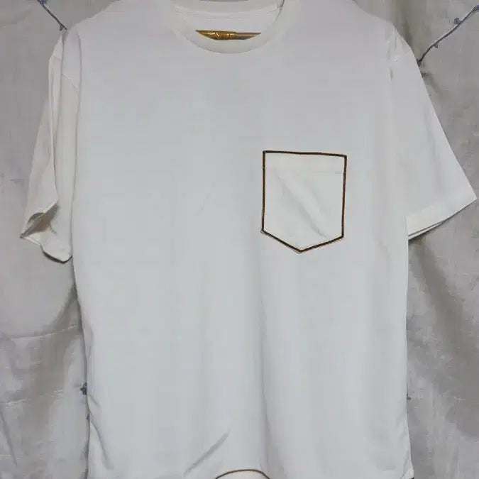 [BUNJANG] WooYoungMi Paris White Pocket Short Sleeve T-Shirt Size 48 / 우영미 파리 화이트 포켓 반팔티 48