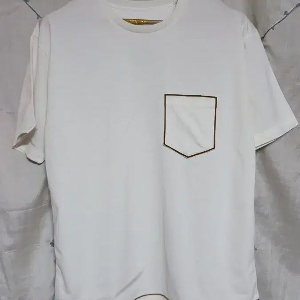 [BUNJANG] WooYoungMi Paris White Pocket Short Sleeve T-Shirt Size 48 / 우영미 파리 화이트 포켓 반팔티 48