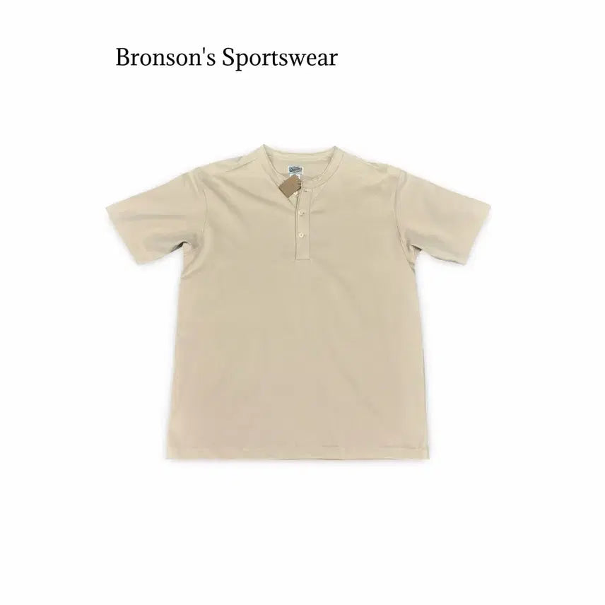 [BUNJANG] Bronson's Sportswear Henry Neck Short Sleeve T-Shirt / (95)Bronson's Sportswear 헨리넥 반팔