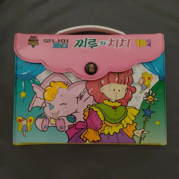 [BUNJANG] 1995 Chiru & Chichi Monami Crayons / 1995년 찌루와치치 크레파스 / 고전 모나미 문구 빈티지 학용품 레트로 크레용