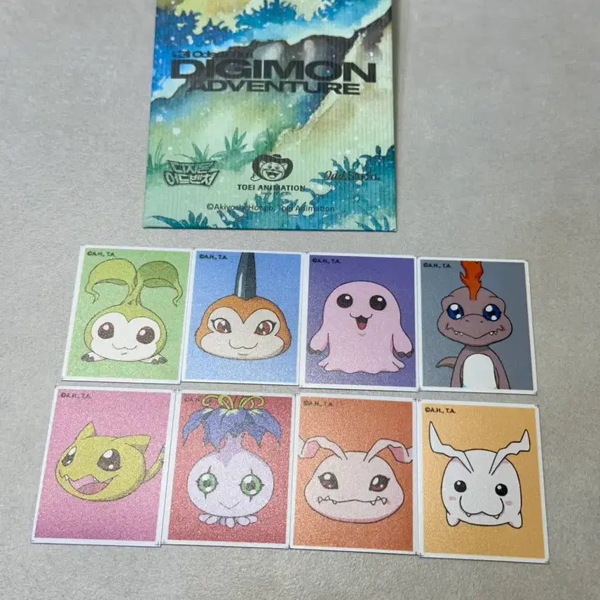 [BUNJANG] Odd Studio Digimon Childhood Proof Photo Set (8 Types) / 오드스튜디오 디지몬 증명사진 유년기 8종세트