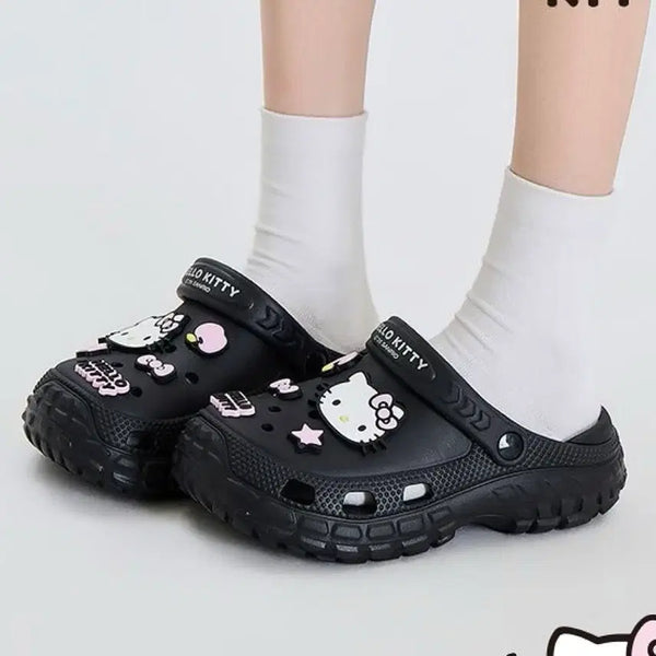 [BUNJANG] Sanrio Hello Kitty EVA Clogs Summer Sandals / Hellokitty 샌들 EVA 클로그 산리오 정식 라이선스 여름 슬리퍼 여성화(3컬러)