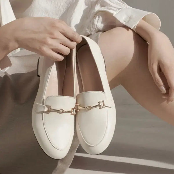 [BUNJANG] Women's Platform Loafers with Horsebit Accent / 여성 통굽 로퍼 홀스빗 하이틴 교복룩, 오피스룩 240
