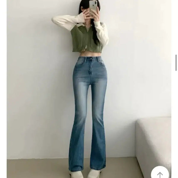 [BUNJANG] Ably Bootcut Jeans - Long M / 에이블리 부츠컷 청바지