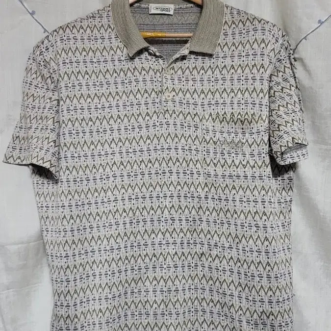 [BUNJANG] Missoni Sport Pattern Short-Sleeve Polo T-Shirt M / 미쏘니 스포츠 패턴 반팔 카라티 M