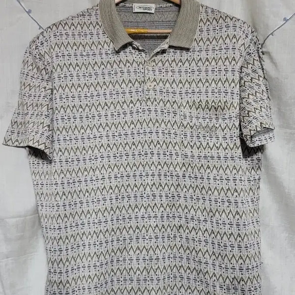 [BUNJANG] Missoni Sport Pattern Short-Sleeve Polo T-Shirt M / 미쏘니 스포츠 패턴 반팔 카라티 M