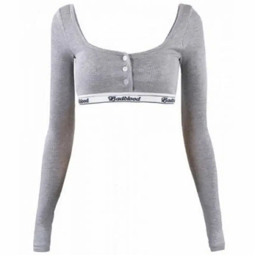 [BUNJANG] BADBLOOD Modal Tee Bra Grey / 배드블러드 모달 티브라 그레이
