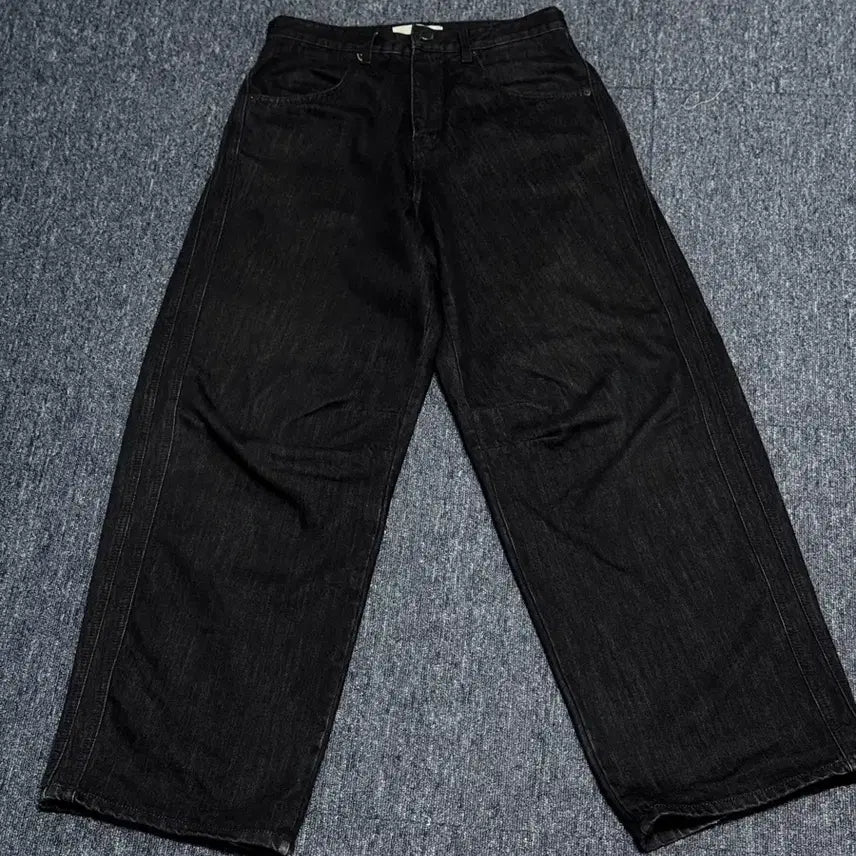 [BUNJANG] DIVEINxFOGSERVICE Wide Curved Denim Pants Indigo / [1] 다이브인x포그서비스 와이드 커브드 데님 팬츠 인디고