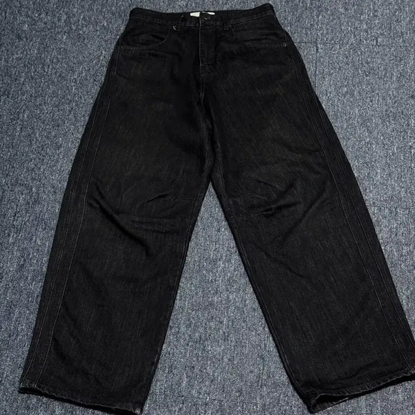 [BUNJANG] DIVEINxFOGSERVICE Wide Curved Denim Pants Indigo / [1] 다이브인x포그서비스 와이드 커브드 데님 팬츠 인디고