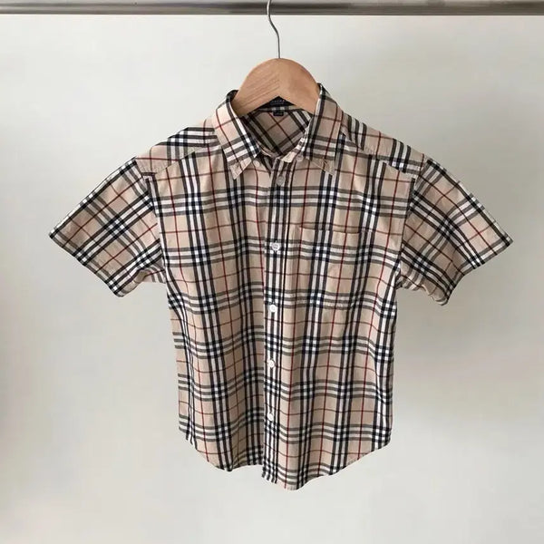 [BUNJANG] Burberry Nova Check Short Sleeve Shirt / 버버리 노바체크 반팔 셔츠