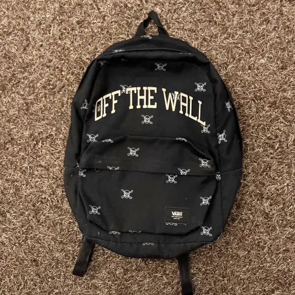 [BUNJANG] Vans Skull Pattern Backpack / 반스 스컬 해골 패턴 백팩