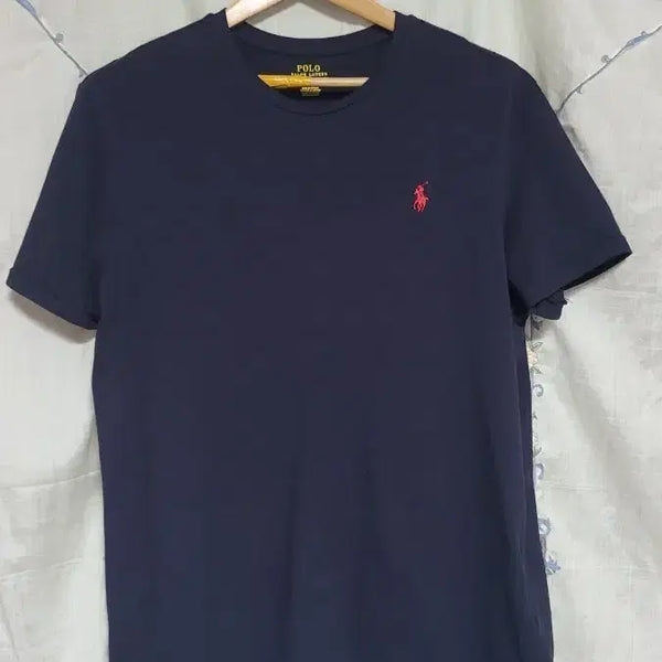 [BUNJANG] Polo Ralph Lauren Custom Slim Fit Navy Short Sleeve T-Shirt L / 폴로 랄프로렌 네이비 커스텀 슬림핏 반팔티 L