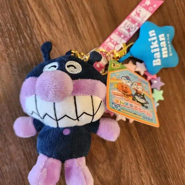 [BUNJANG] Anpanman Baikinman Doll Keychain New / 호빵맨 세균맨 인형 키링 새상품