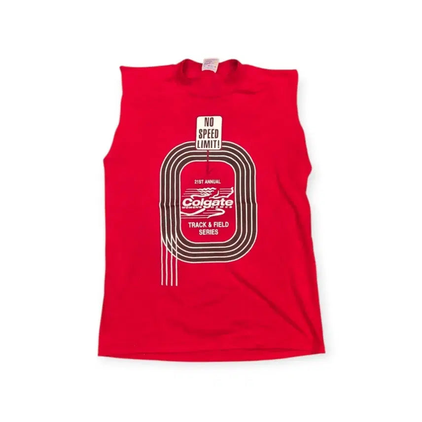 [BUNJANG] Vintage Colgate Ribbed Tank Top / 빈티지 콜게이트 나시 슬리브리스