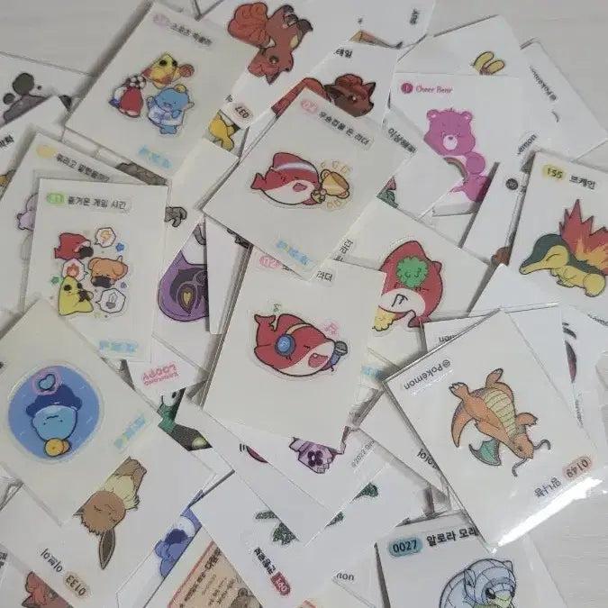 [BUNJANG] Assorted Pokemon & Character Stickers (Ttibu Seal) / 띠부실