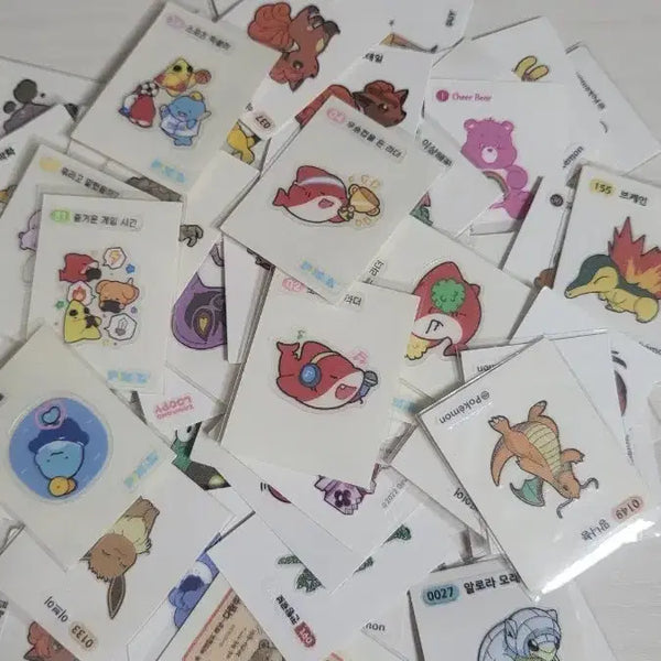 [BUNJANG] Assorted Pokemon & Character Stickers (Ttibu Seal) / 띠부실