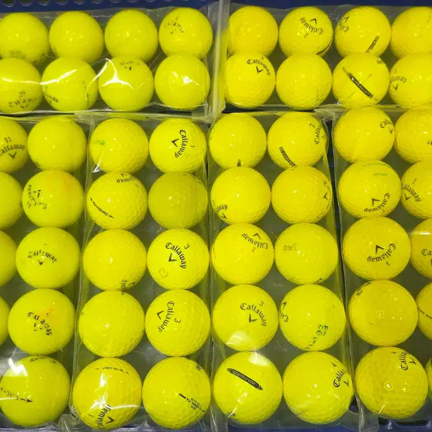 [BUNJANG] Callaway Glossy Colored Golf Balls (A-Grade) - 60 Count / 켈러웨이 유광컬러볼60개(A-급)로스트볼