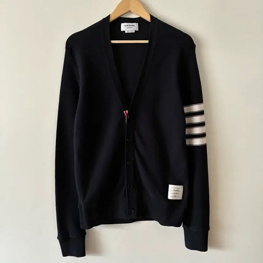 [BUNJANG] Thom Browne Navy 4-Bar Detail Cardigan / 2956 톰브라운 가디건