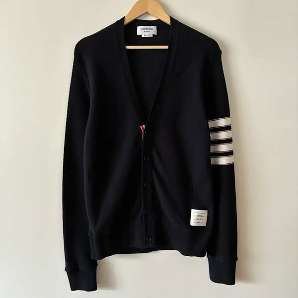 [BUNJANG] Thom Browne Navy 4-Bar Detail Cardigan / 2956 톰브라운 가디건