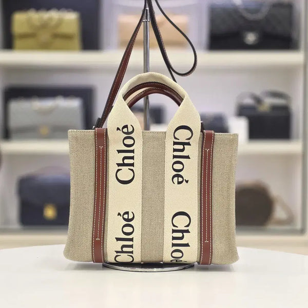 [BUNJANG] Chloé Woody Small Tote Bag / 끌로에 우디 스몰 토트백 전시상품급 chc22as397