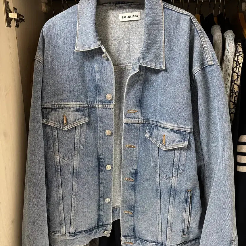 [BUNJANG] Balenciaga Denim Jacket XL / 정품 발렌시아가 데님 자켓 XL