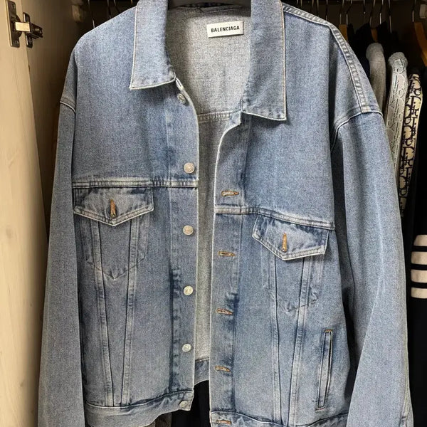 [BUNJANG] Balenciaga Denim Jacket XL / 정품 발렌시아가 데님 자켓 XL