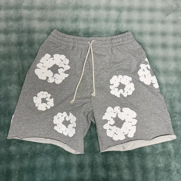 [BUNJANG] Denim Tears The Cotton Wreath Shorts Grey M / 데님 티어스 더 코튼 리쓰 쇼츠 그레이