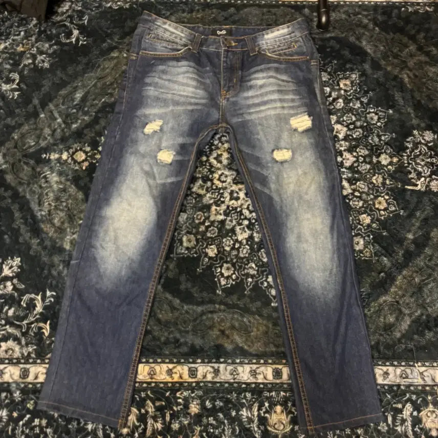 [BUNJANG] Dolce & Gabbana Washed Denim Pants / 돌체앤가바나 워싱 데님 팬츠