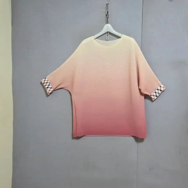 [BUNJANG] Daks Gradient Pleated T-Shirt Size 77 / 닥스 글라데이션느낌 플리츠 티셔츠 77  n7715