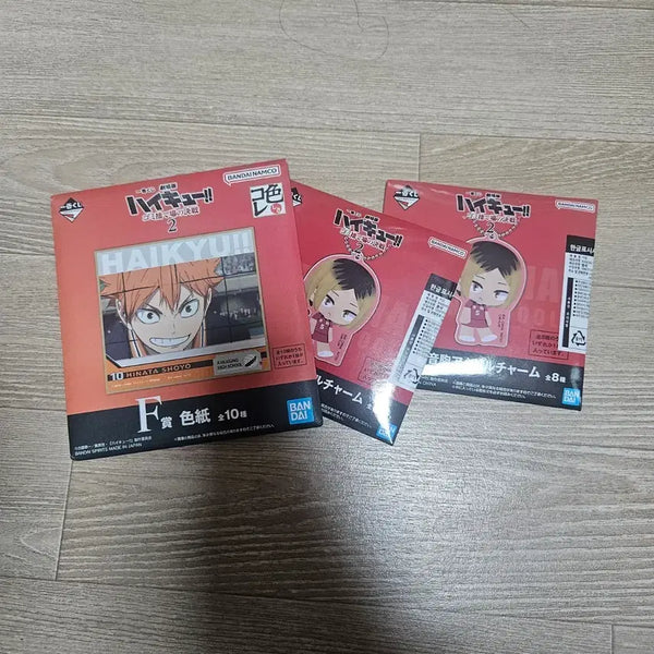 [BUNJANG] Haikyu!! Ichiban Kuji Prize C Set - Hinata Shoyo Shikishi & Kenma Kozume Acrylic Keychain / 하이큐!! 제일복권 하위상 3개