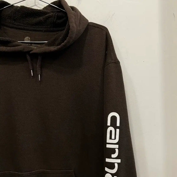 [BUNJANG] Carhartt Original Fit Heavy Cotton Hoodie Brown / 칼하트 오리지날핏 헤비코튼 후드티 브라운