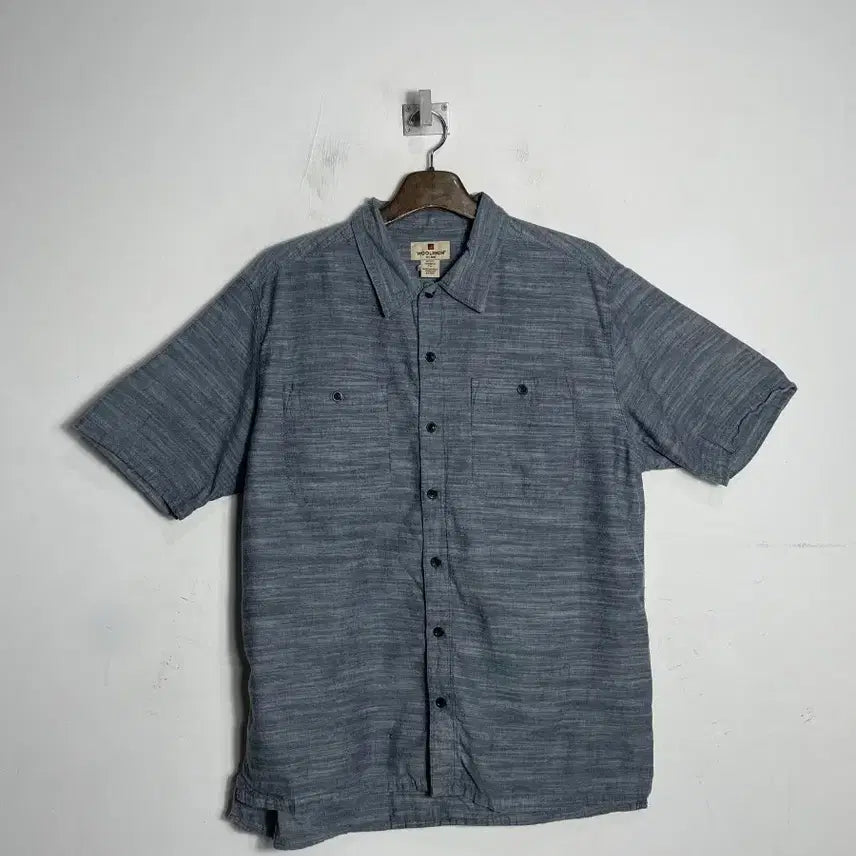 [BUNJANG] WOOLRICH Linen Short Sleeve Shirt / WOOLRICH 울리치 린넨 반팔 셔츠