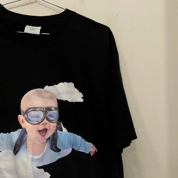 [BUNJANG] ACME DE LA VIE Baby Printing Oversized T-Shirt / 아크메 드 라비 베이비 프린팅 오버핏 반팔티
