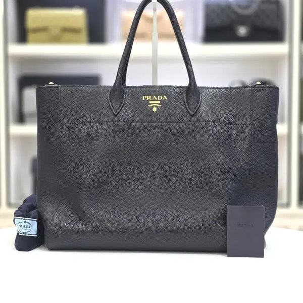 [BUNJANG] Prada Vitello Daino Tote Shoulder Bag / 프라다 비텔로 다이노 토트 숄더백